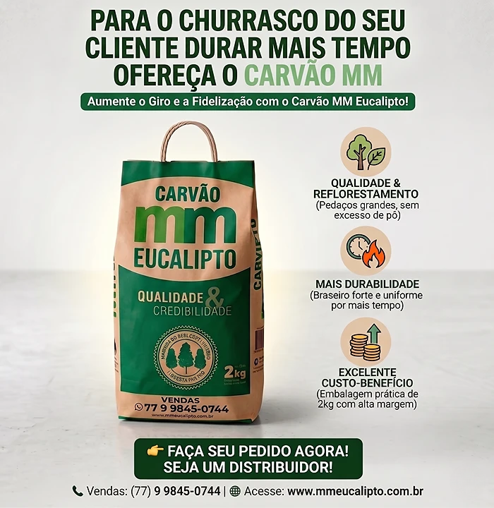 Saco de Carvão MM Eucalipto